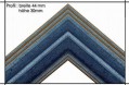 Holzrahmen Prunkrahmen Rustika Blau - Profilbreite 44mm. Der Rahmen wird zur Selbstmontage* geliefert.