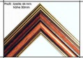 Holzrahmen Prunkrahmen Rustika Gold Braun - Profilbreite 44mm. Der Rahmen wird zur Selbstmontage* geliefert.