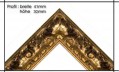 Holzrahmen Prunkrahmen Lotus Gold - Profilbreite 41mm. Der Rahmen wird zur Selbstmontage* geliefert.
