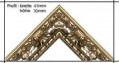 Holzrahmen Prunkrahmen Lotus Silber - Profilbreite 41mm. Der Rahmen wird zur Selbstmontage* geliefert.