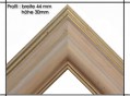 Holzrahmen Prunkrahmen Rustika Creme Gold - Profilbreite 44mm. Der Rahmen wird zur Selbstmontage* geliefert.