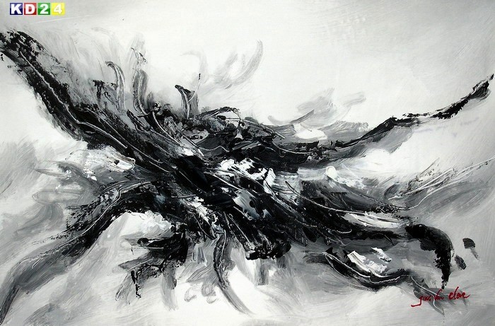 Modern Abstrakt cold fusion d77688 60x90 CM eindrucksvolles Ölgemälde handgemalt