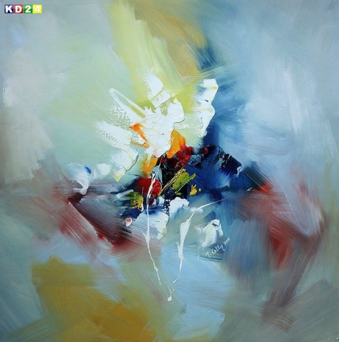 Abstrakt - Rhythm of light h78411 90x90cm Modern Art Ölgemälde handgemalt