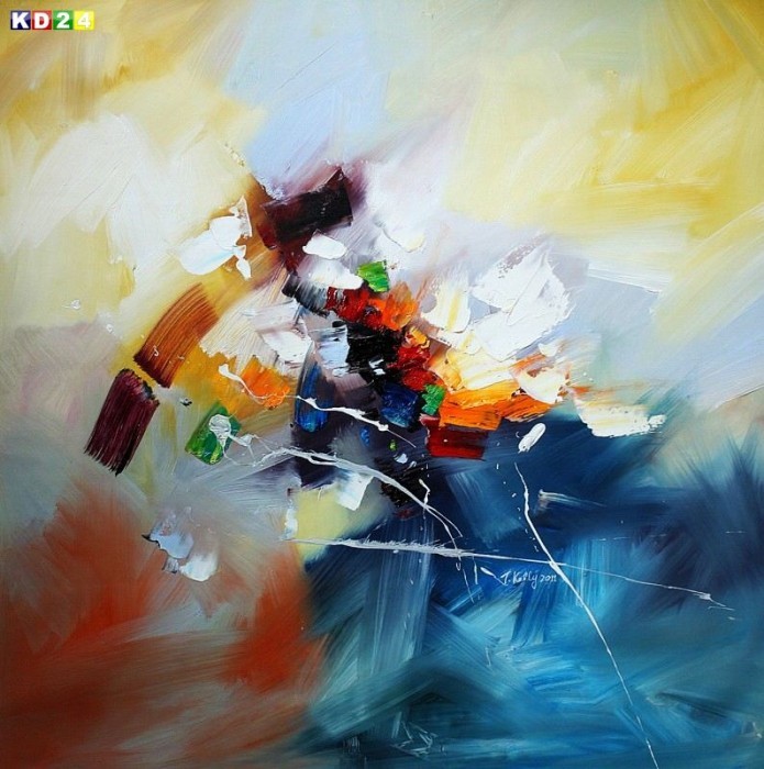Abstrakt - Rhythm of light x78344 100x100cm Modern Art Ölgemälde handgemalt