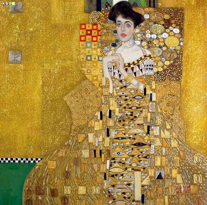 Gustav Klimt - Adele Bloch Bauer g79274 80x80cm handgemaltes Gemälde Museumsqualität