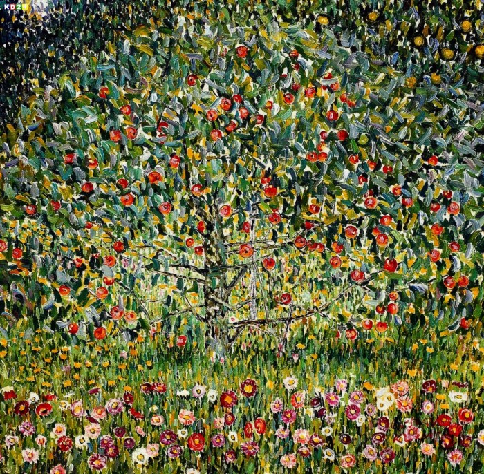 Gustav Klimt Der Apfelbaum e81380 60x60cm bemerkenswertes Olgemaelde